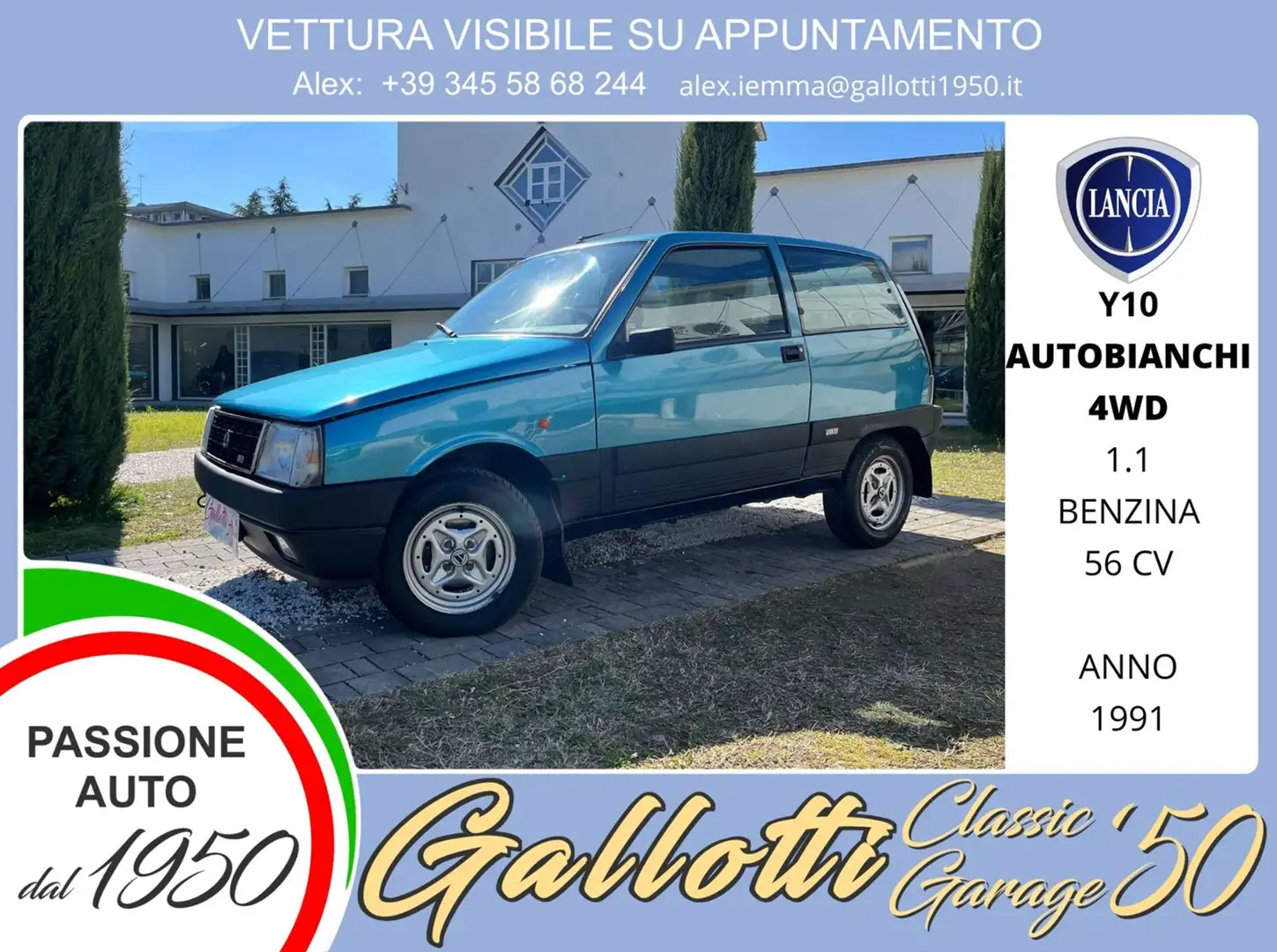 Autobianchi Y10 1.1 benzina 56cv 4wd (4x4) Grau - 1