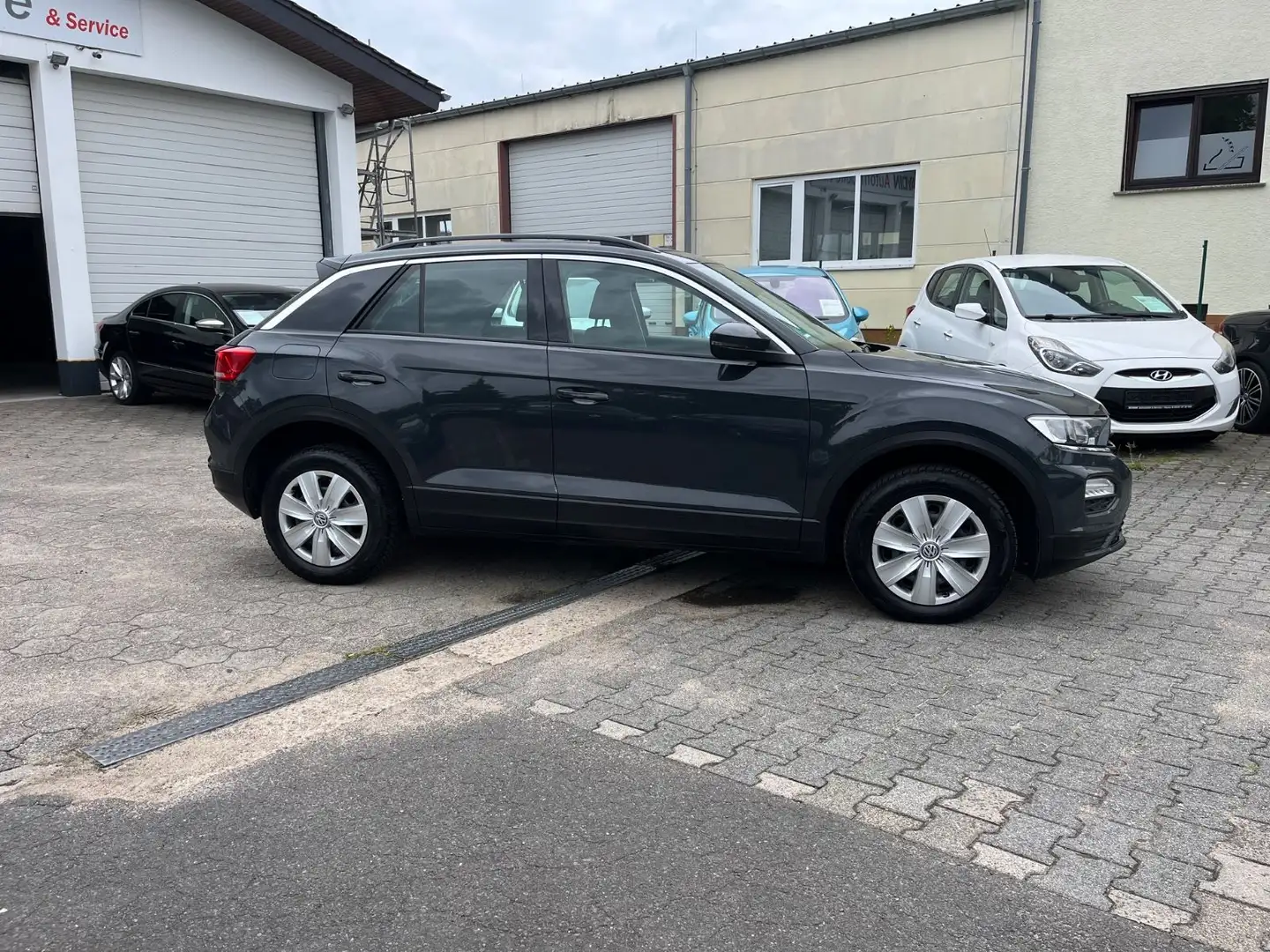 Volkswagen T-Roc .1.HAND-NAVI-SPURHALTEASS-PDC-GARANTIE Gris - 2
