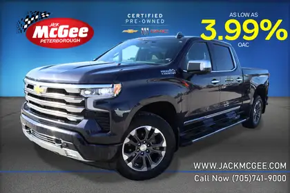 Black 2022 Chevrolet Silverado 1500 High Country Crew Cab 4WD Pickup Truck Four-Wheel Drive Automatic