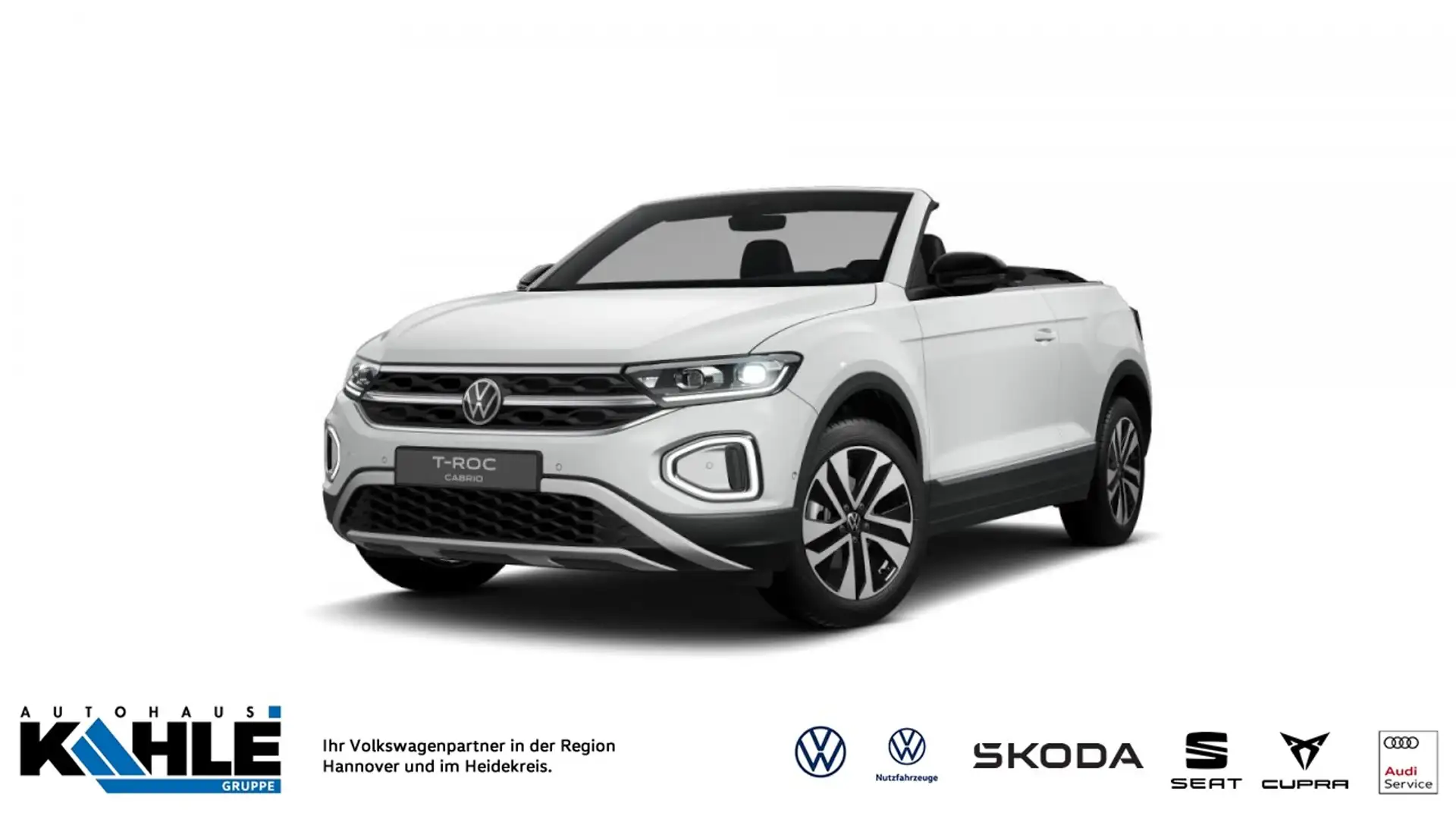 Volkswagen T-Roc Cabriolet 1.0 TSI OPF ENERGY Navi AHK RFK GJR Wit - 1