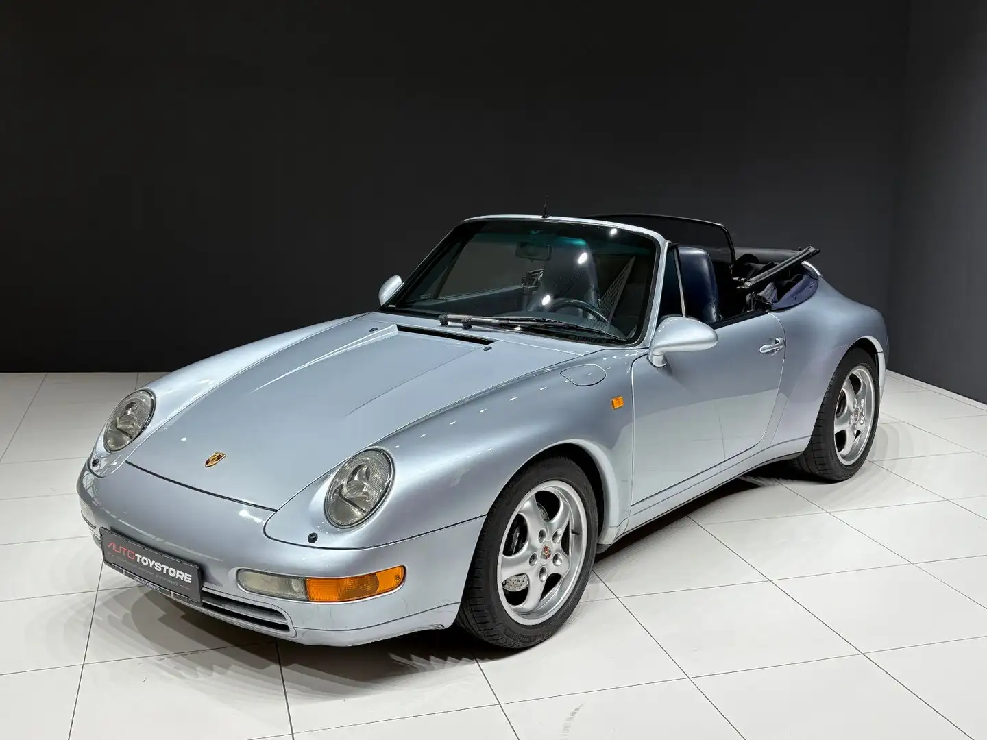 Porsche 993 Carrera 2 Cabrio*Sammlerstück*2.Hand*Dt.Auto Plateado - 1