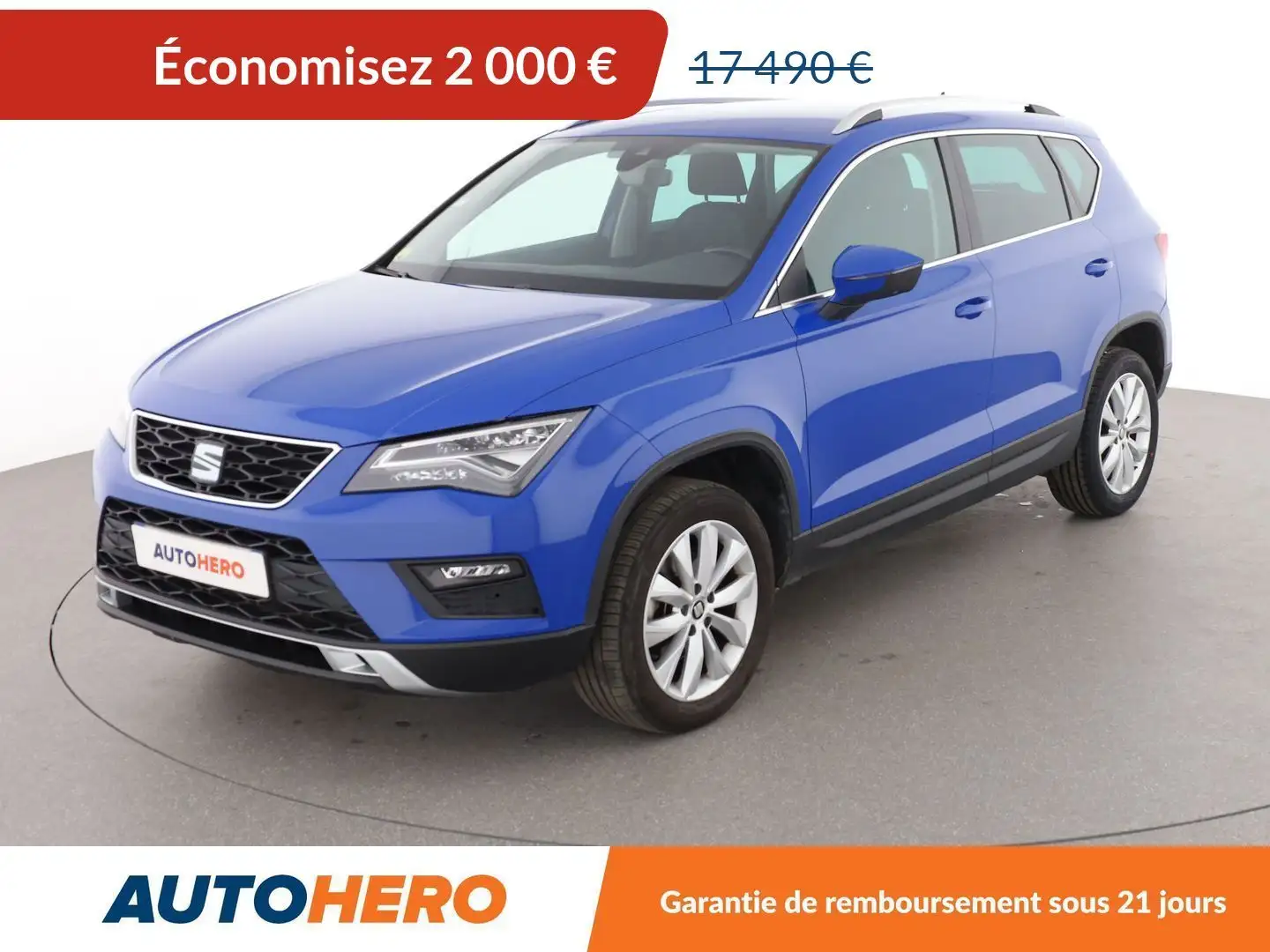SEAT Ateca 1.6 TDI Ecomotive Style Business DSG7 Bleu - 1