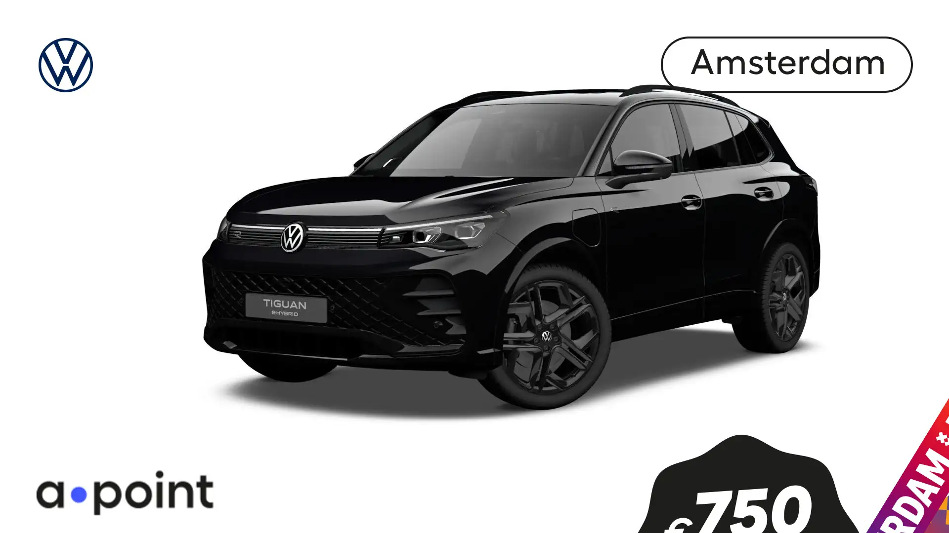 Volkswagen Tiguan R-Line-Edition 1.5 eHybrid 200 kW / 272 pk SUV 6 v Fekete - 1