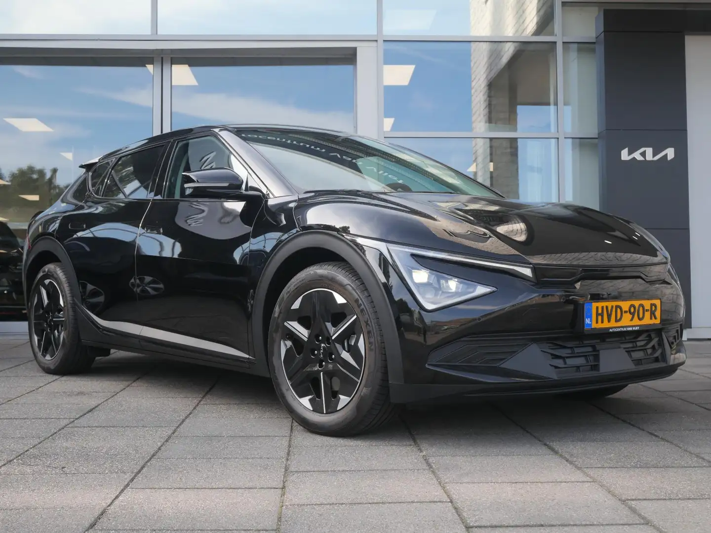 Kia EV6 Black Edition 63 kWh | Navi | Clima | Carplay | 19 Zwart - 2