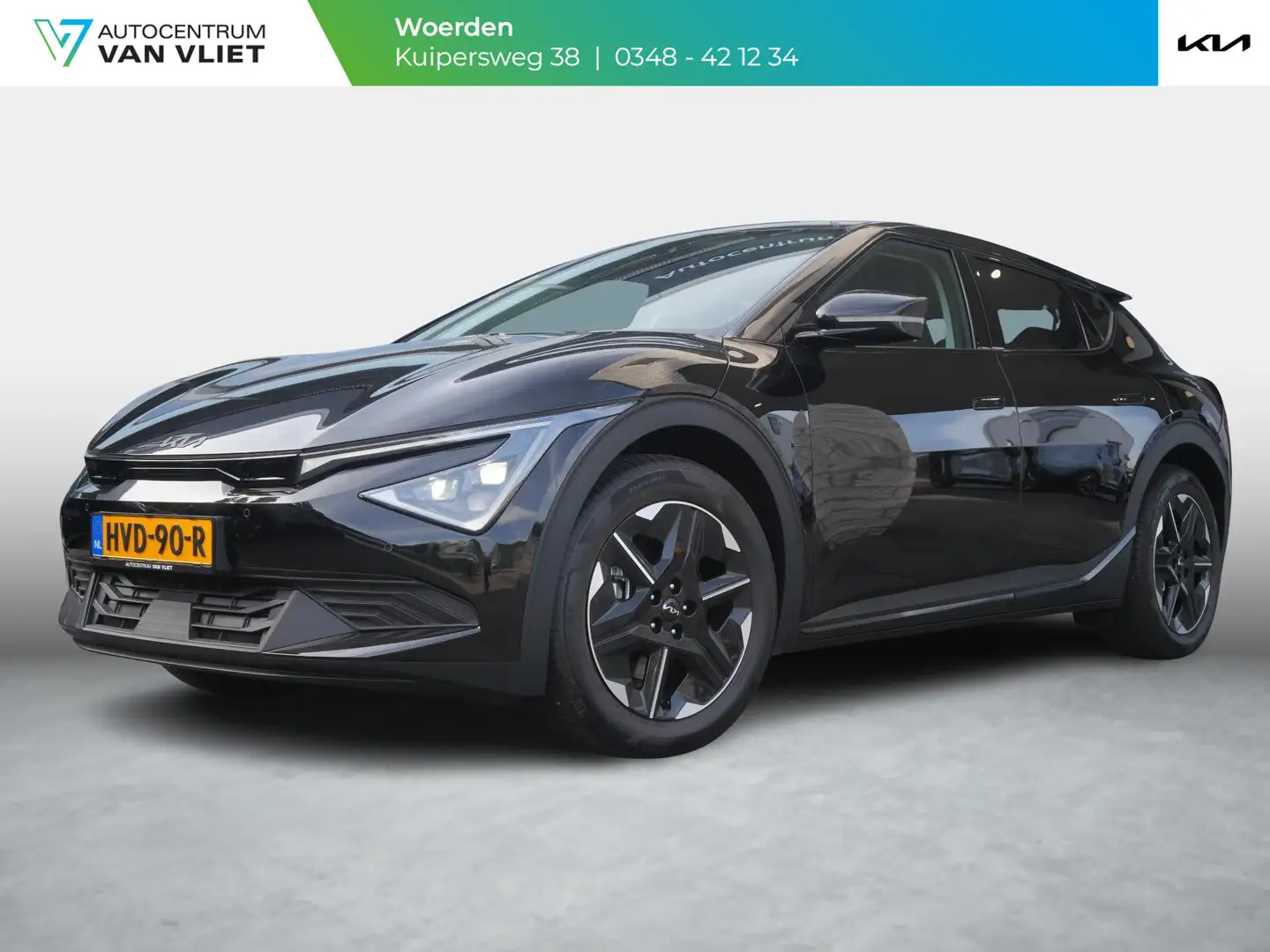 Kia EV6 Black Edition 63 kWh | Navi | Clima | Carplay | 19 Zwart - 1