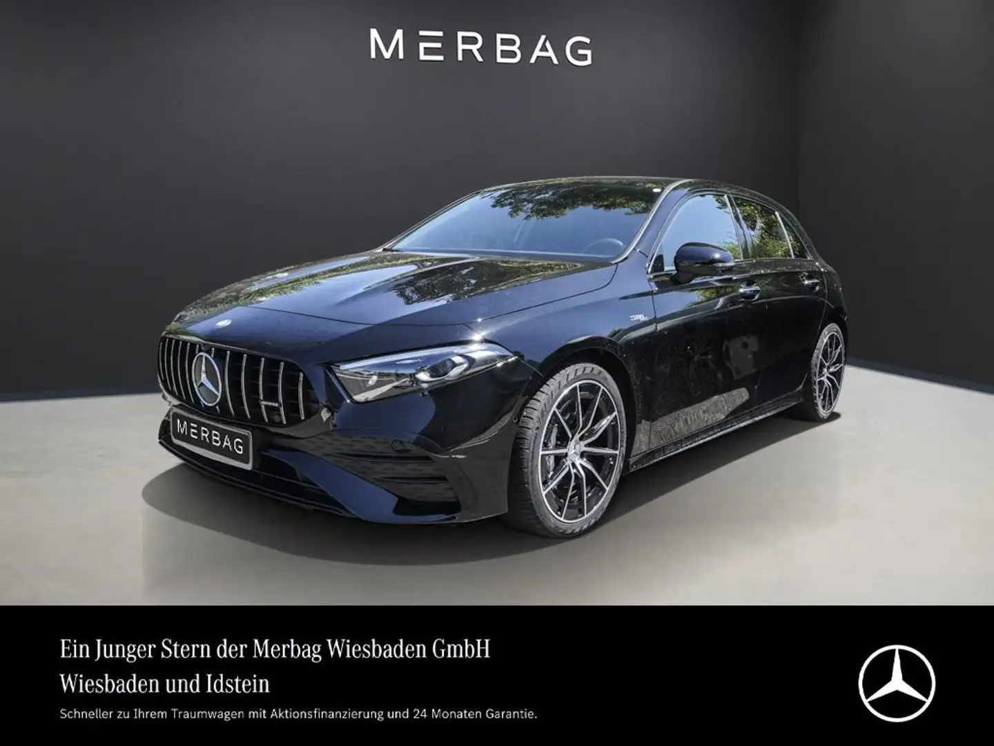 Mercedes-Benz A 35 AMG MULTIBEAM AHK NIGHT 360KAMERA MEMORY Noir - 1