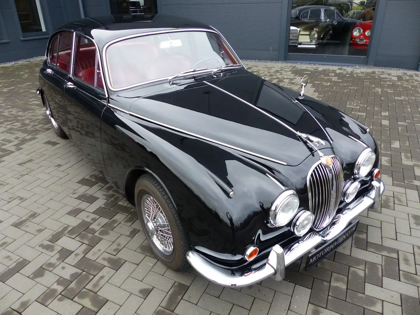 Jaguar 340 Saloon *Pappdeckelbrief* Negru - 1