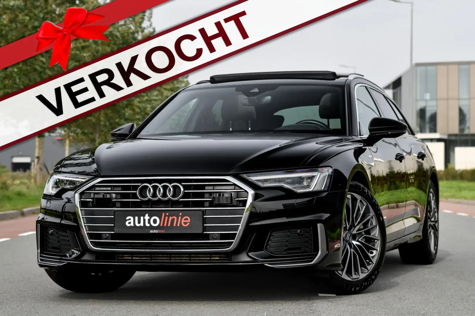 Audi A6 Avant 45 TFSI quattro S-Line. Pano, ACC, Camera, S Zwart - 1