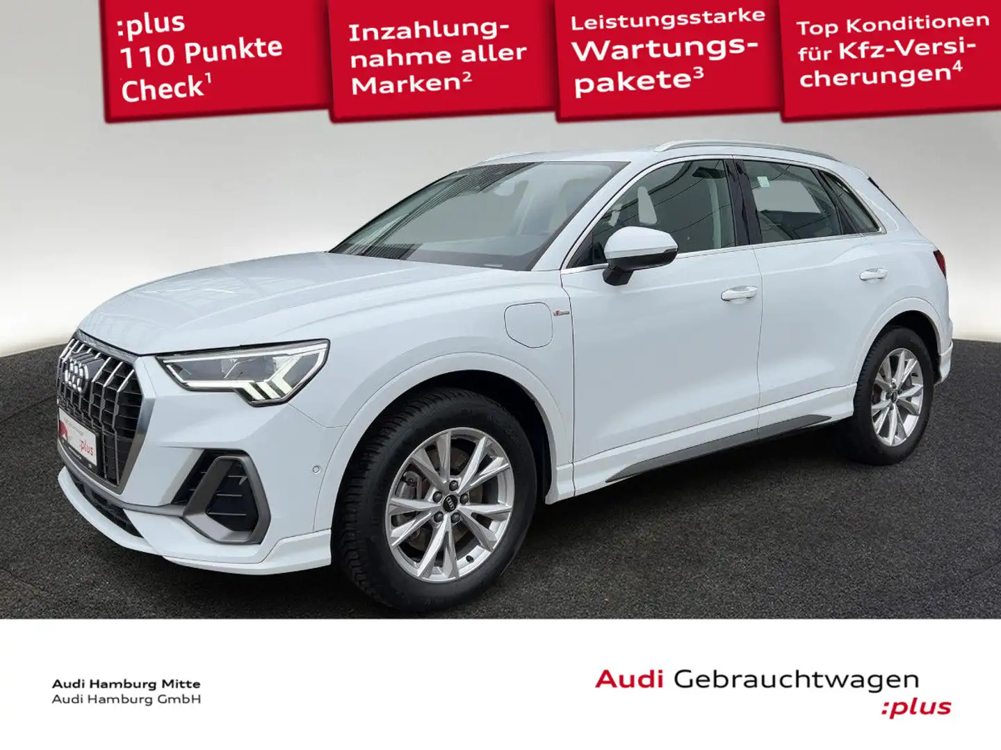 Audi Q3 45 TFSI e S line S tronic 360°Kamera LED Pano Weiß - 1