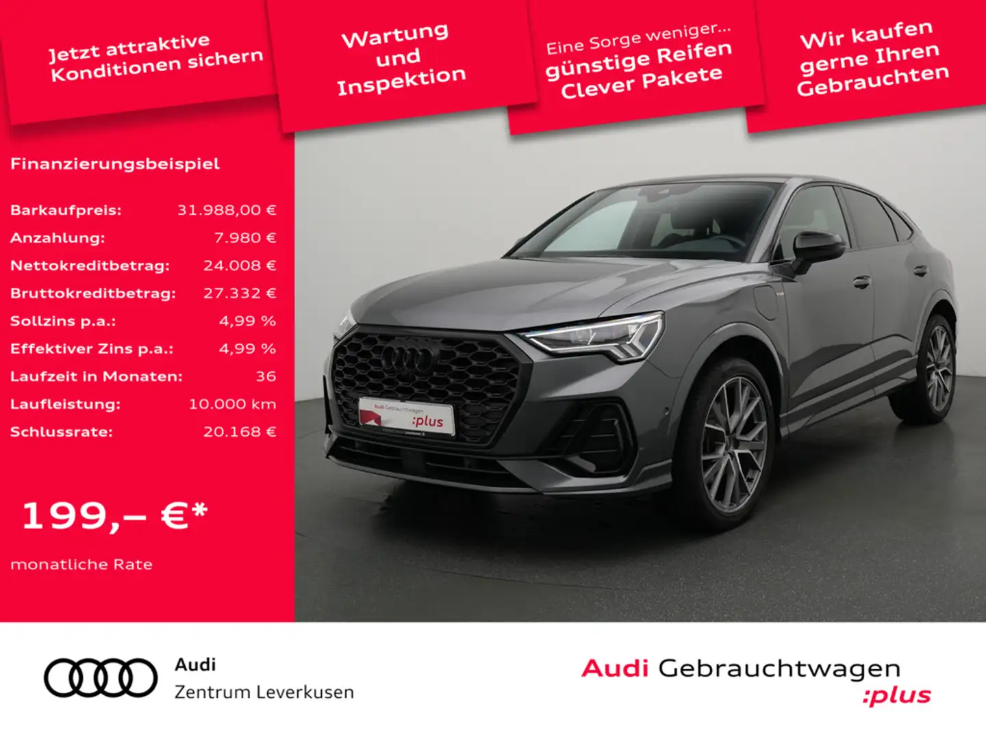 Audi Q3 Sportback S line S-TRON KAM 360° CARPLAY SHZ Zwart - 1