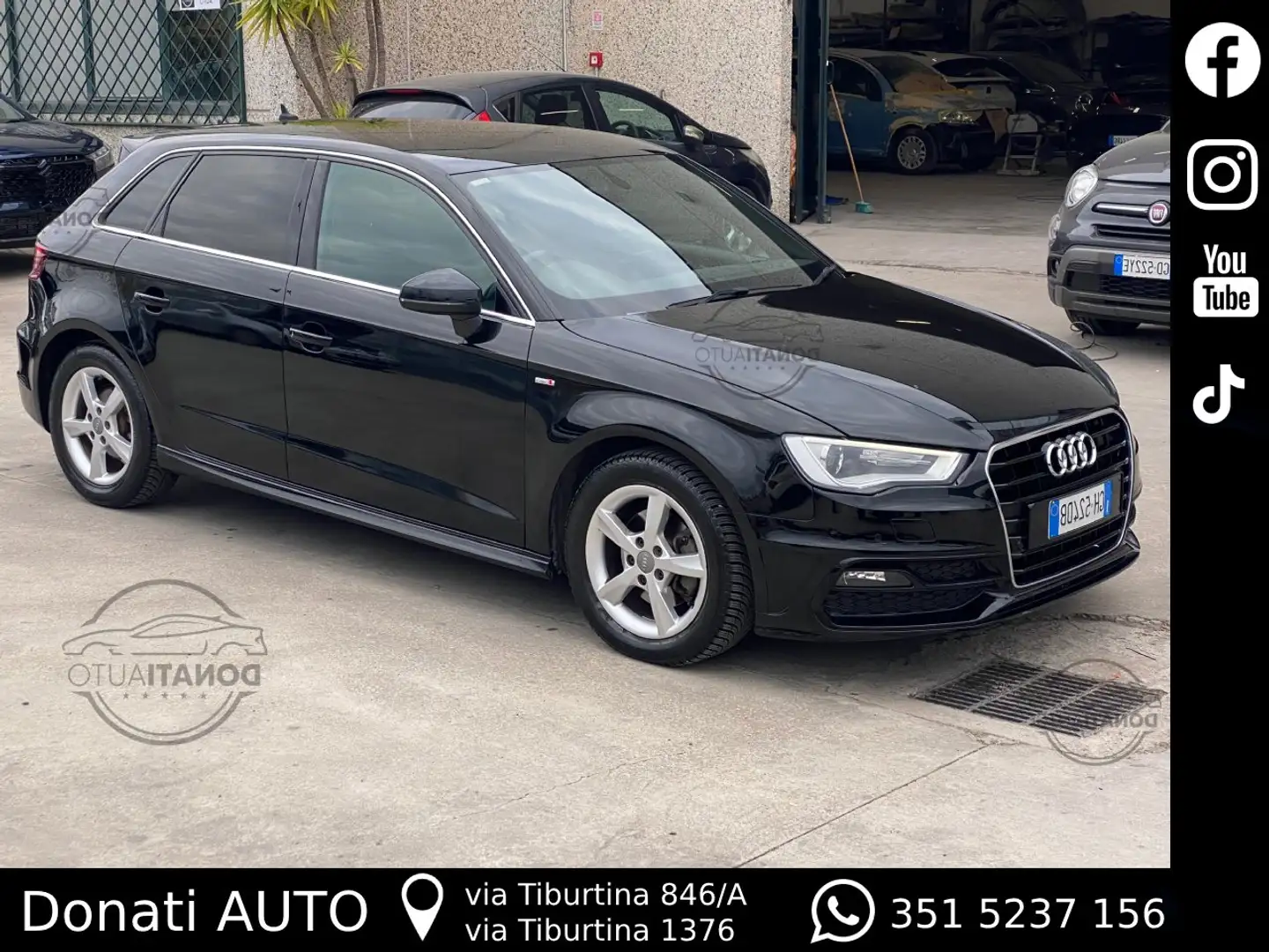 Audi A3 S Line Sportback 2.0 Alcantara Nero - 1