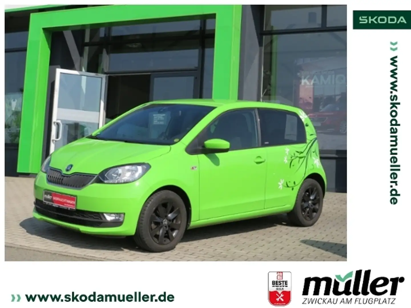 Skoda Citigo Clever 1.0MPI SHZ PDC KLIMA Zelená - 1