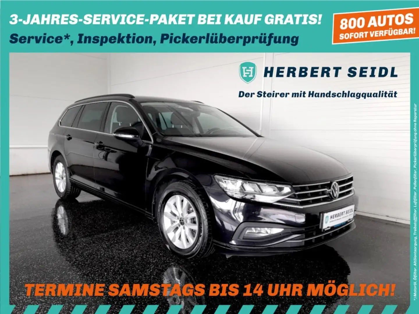 Volkswagen Passat Variant BUSINESS 2,0 TDI DSG *VOLL-LED / NAVI / ACC / KAMERA / SPORT MASSAGESITZ / TRAVEL ASSIST* Schwarz - 1