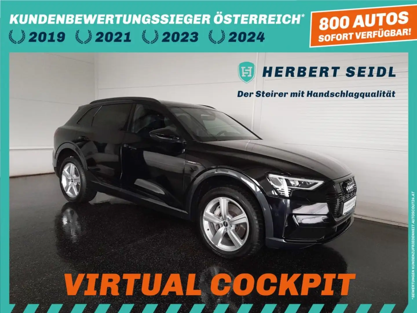 Audi e-tron 55 quattro BLACK *NP: € 105.234,- / SKY / LEDER MIT MEMORY / MATRIX-LED / 21 ZOLL AUDI SPORT* Schwarz - 1