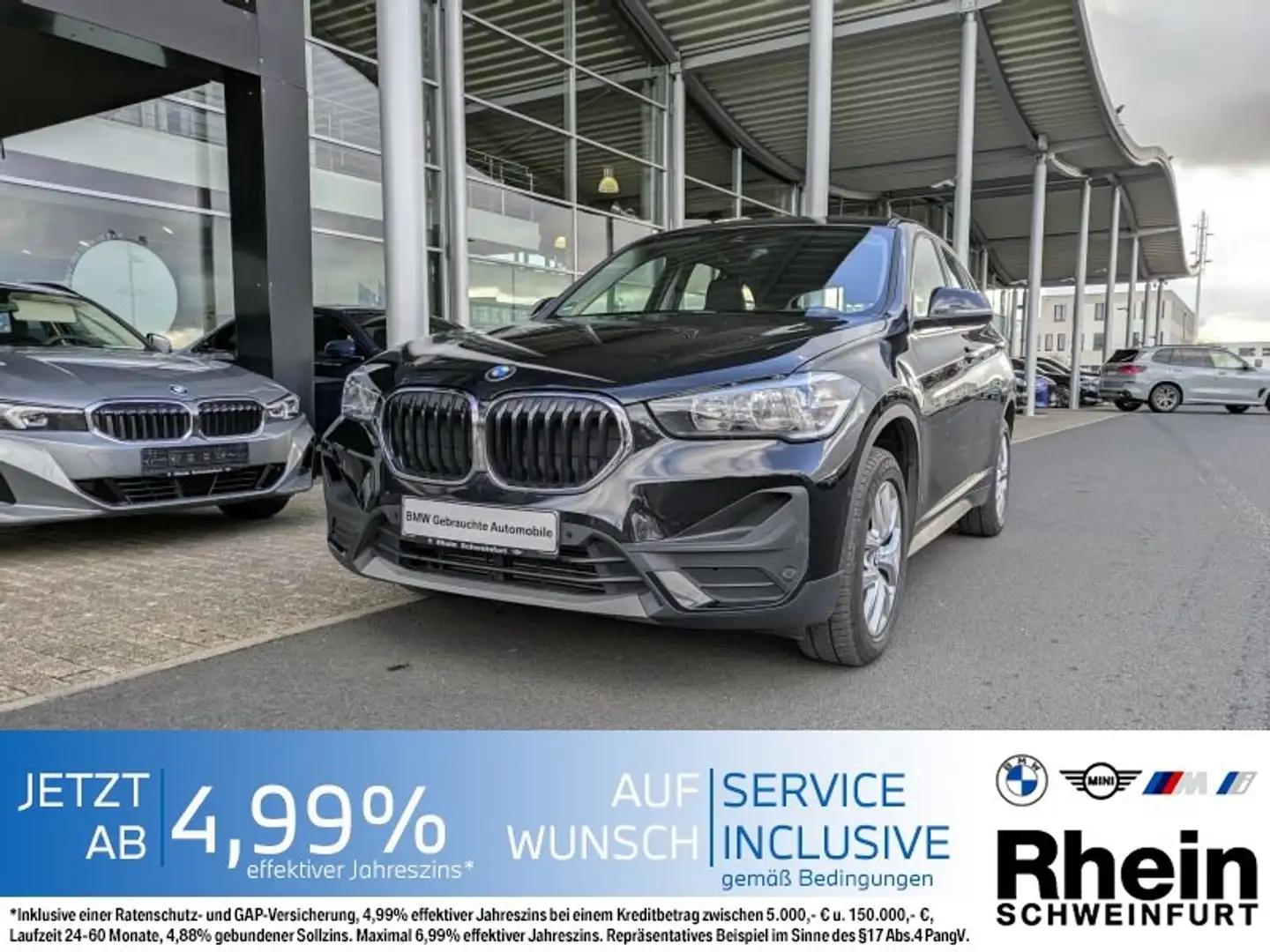 BMW X1 xDrive18d Advantage Navi.Leder.AHK.Parkass. Schwarz - 1
