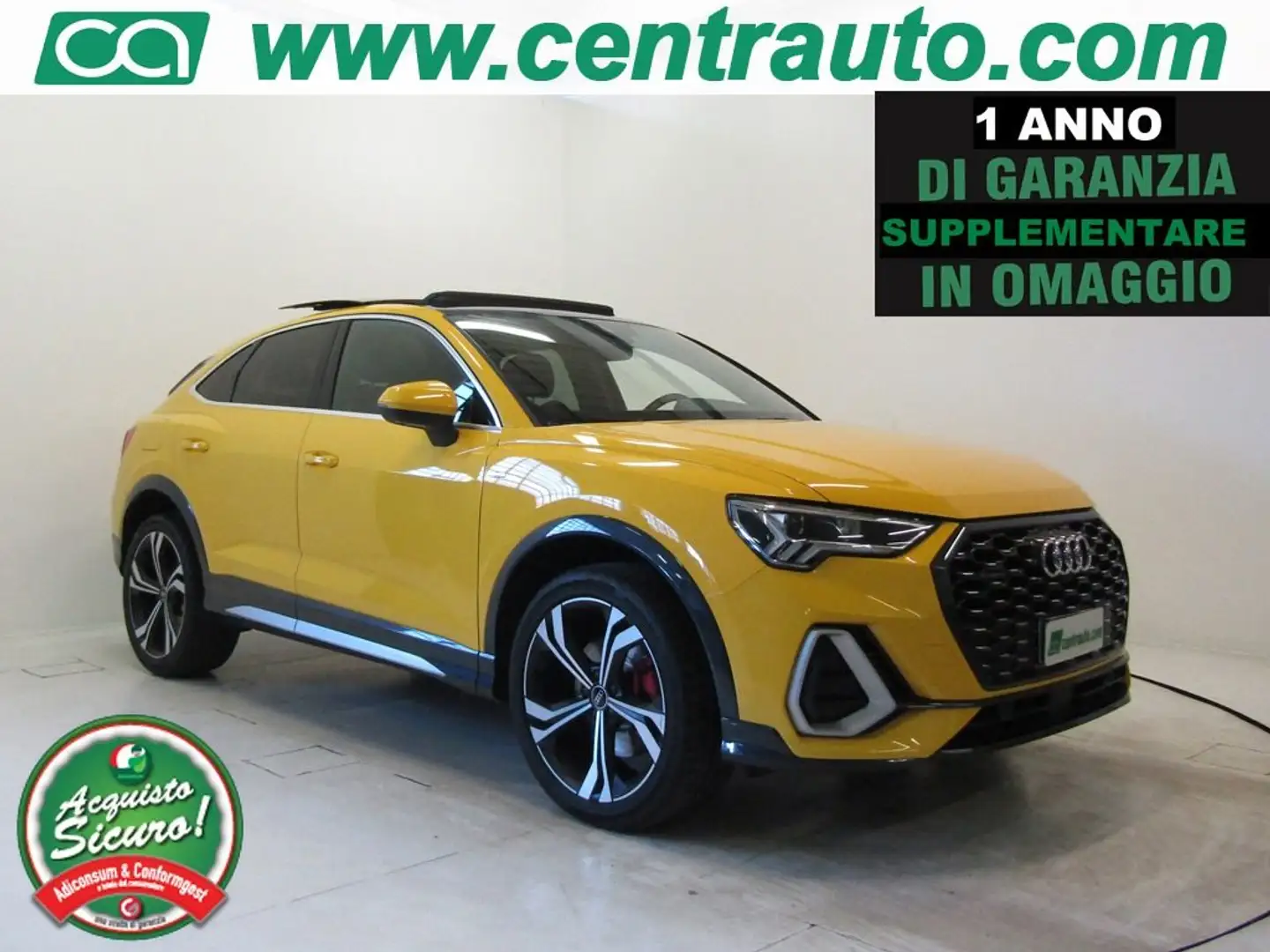 Audi Q3 SPB 40 2.0 TDI quattro S tronic S line *TETTO APRI Sárga - 1