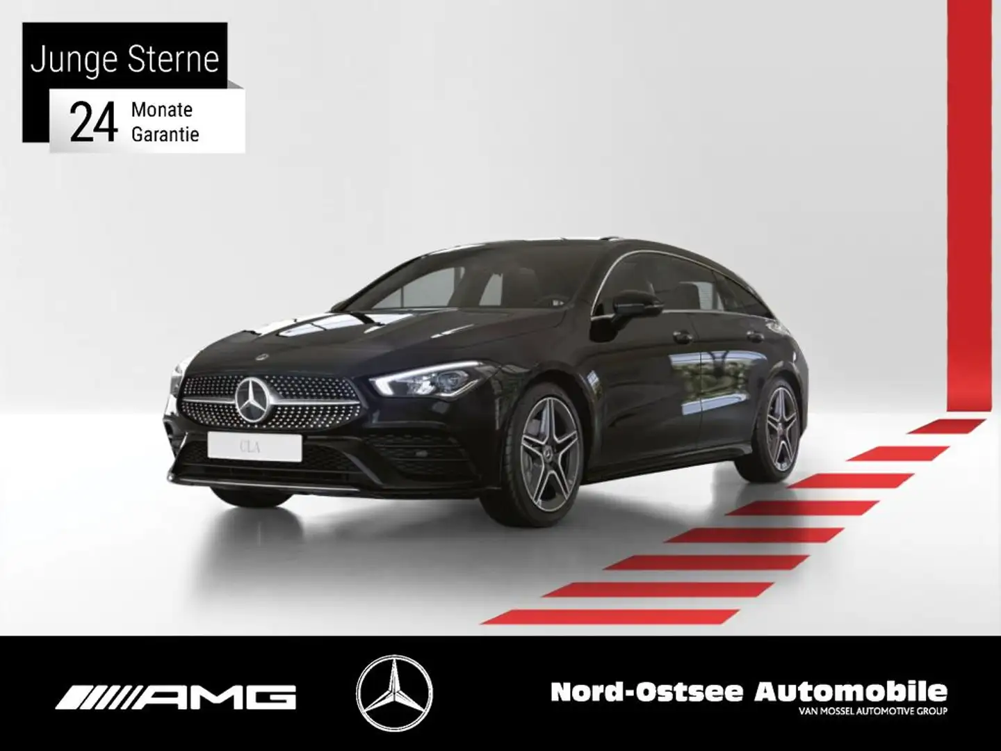 Mercedes-Benz CLA 200 SB AMG AHK LED NAVI SITZHZG TEMPO DAB Schwarz - 1