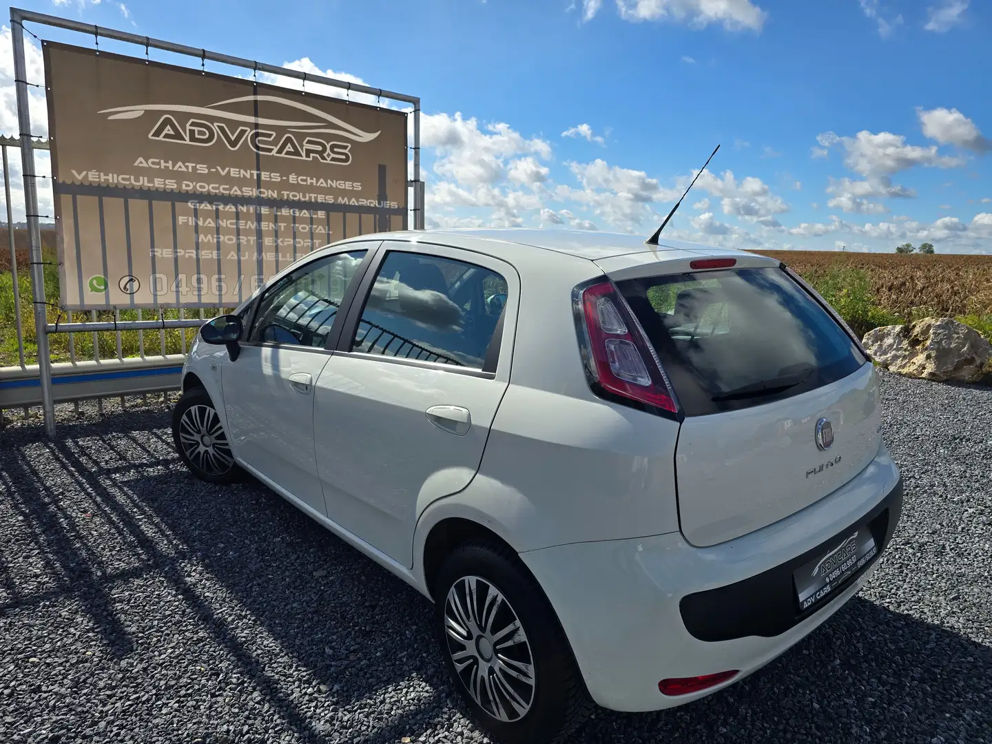 Fiat Punto Evo 1.4i ✅️ GARANTIE ✅️ AIRCO ✅️5 PORTES Blanc - 2