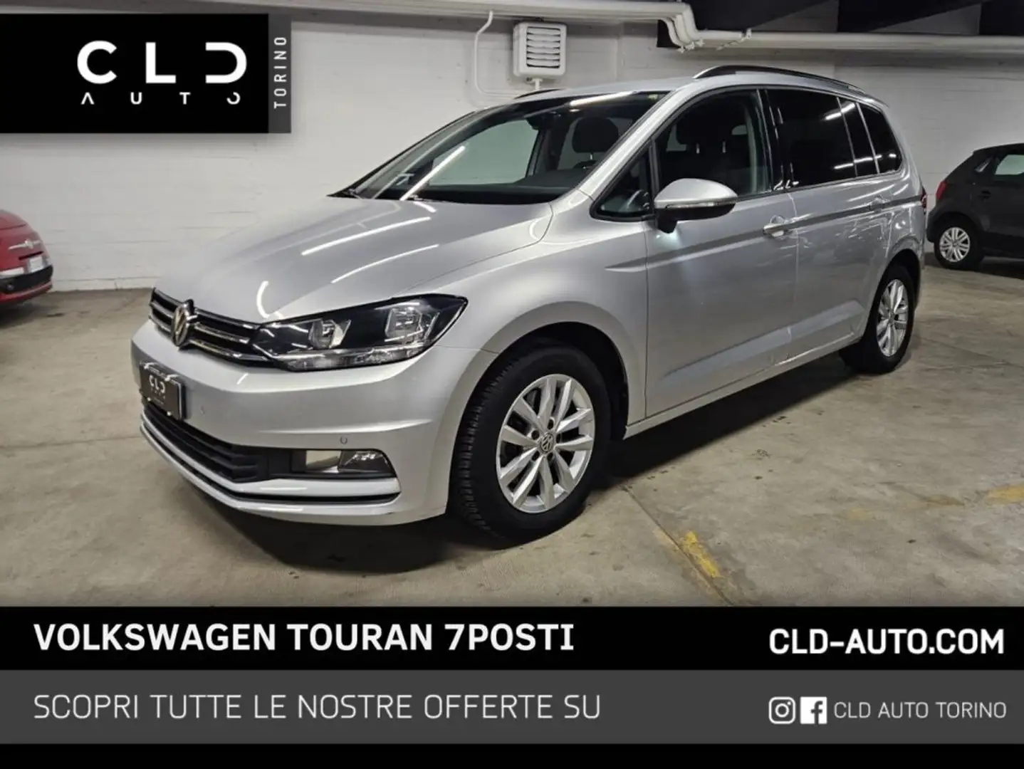 Volkswagen Touran 1.6 TDI 115 CV SCR DSG 7POSTI Grigio - 1