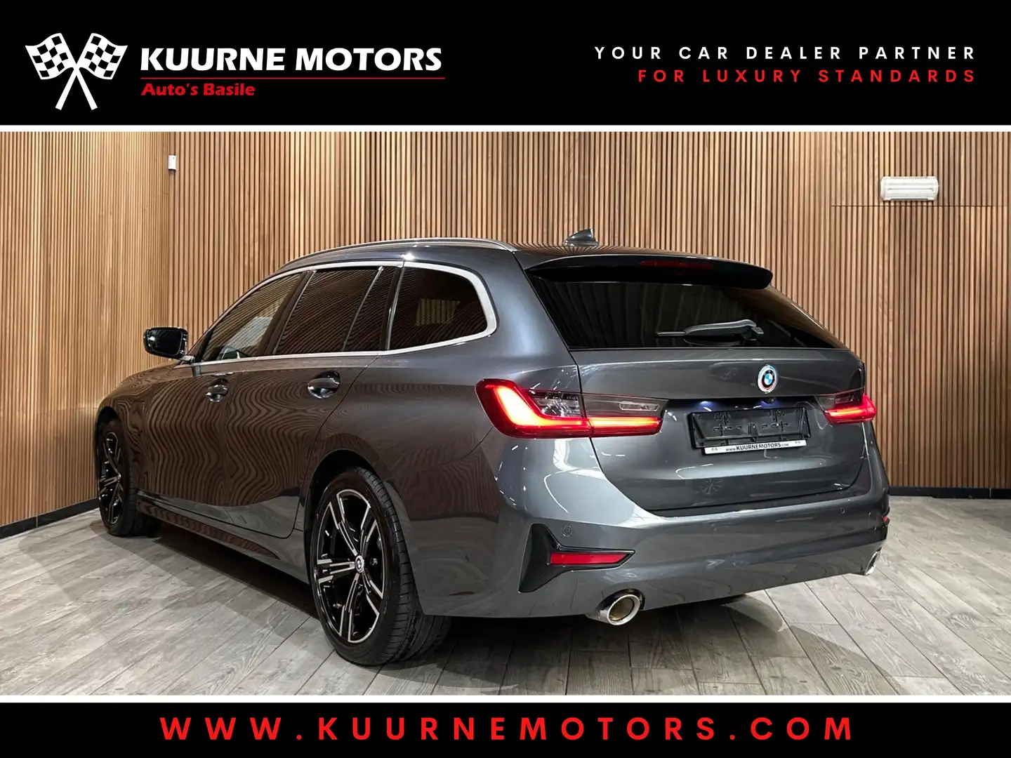 BMW 330 e Touring Pano/Leder/Led/Cam/Gps/Pdc *1j garantie* Grijs - 2