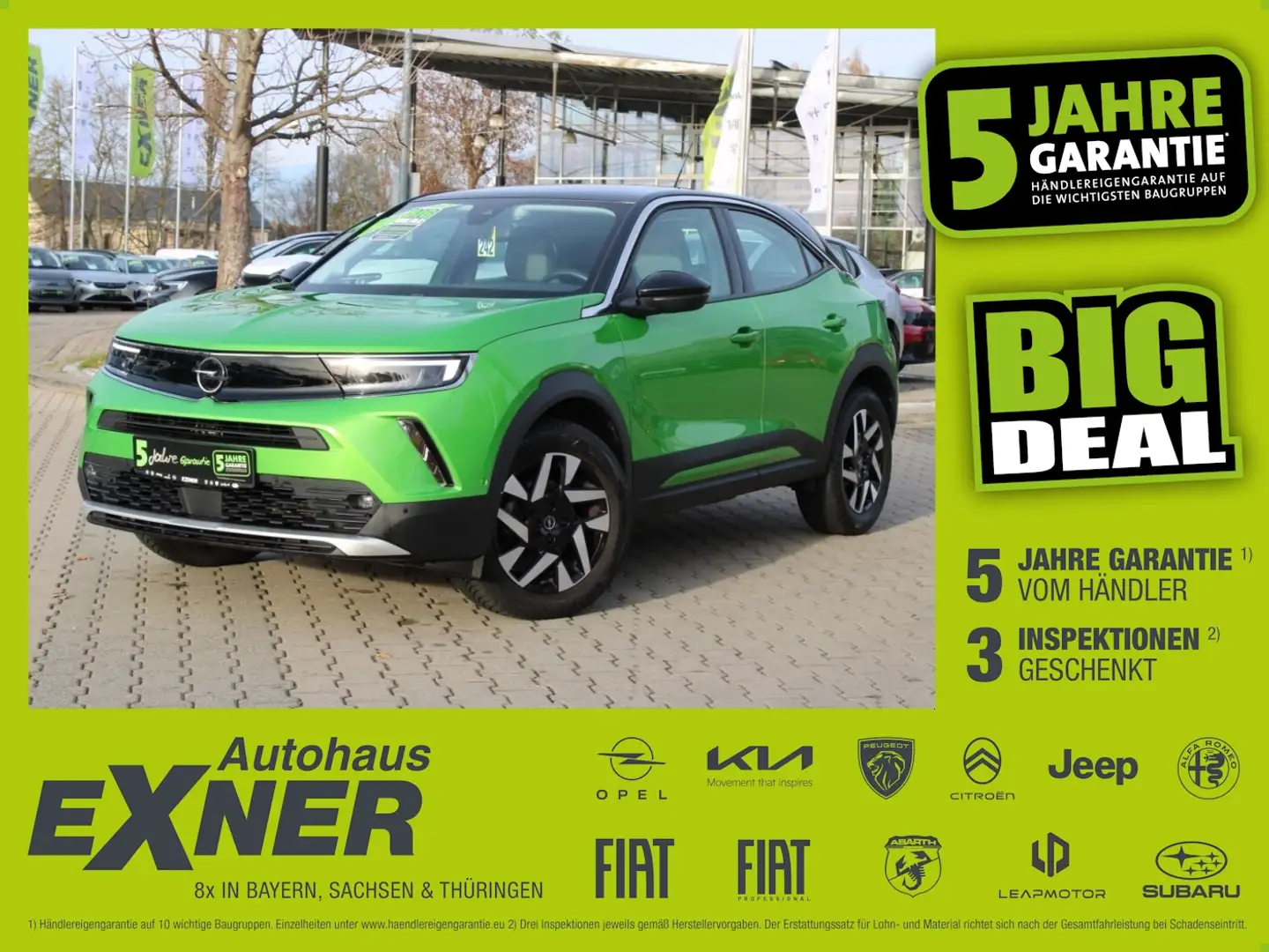 Opel Mokka 1.2 Turbo ELEGANCE LED+Kamera+Sitzheizung+ Grün - 1