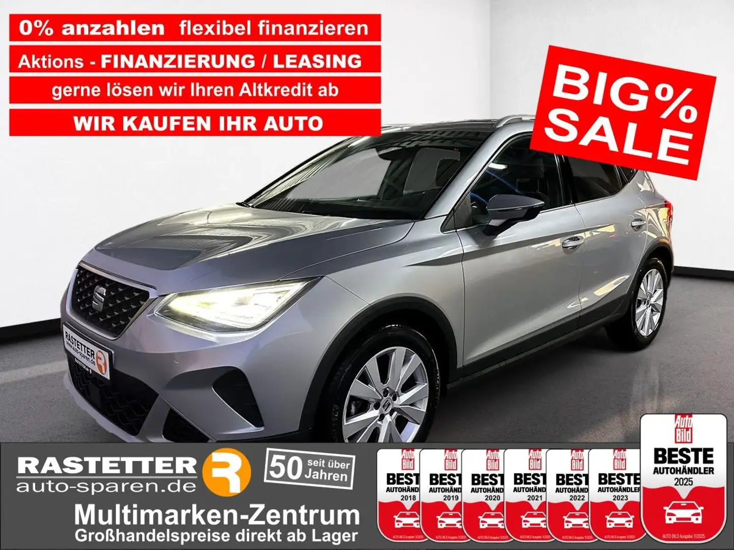 SEAT Arona TSI DSG Xperience Pro+Komfort+Navi+Winter+PDC+Klim Silber - 1