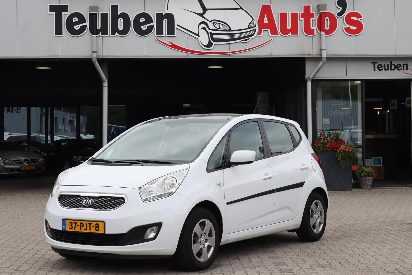 Kia Venga 1.6 CVVT X-tra Panoramadak, Camera, Navigatie, Sch Wit - 1