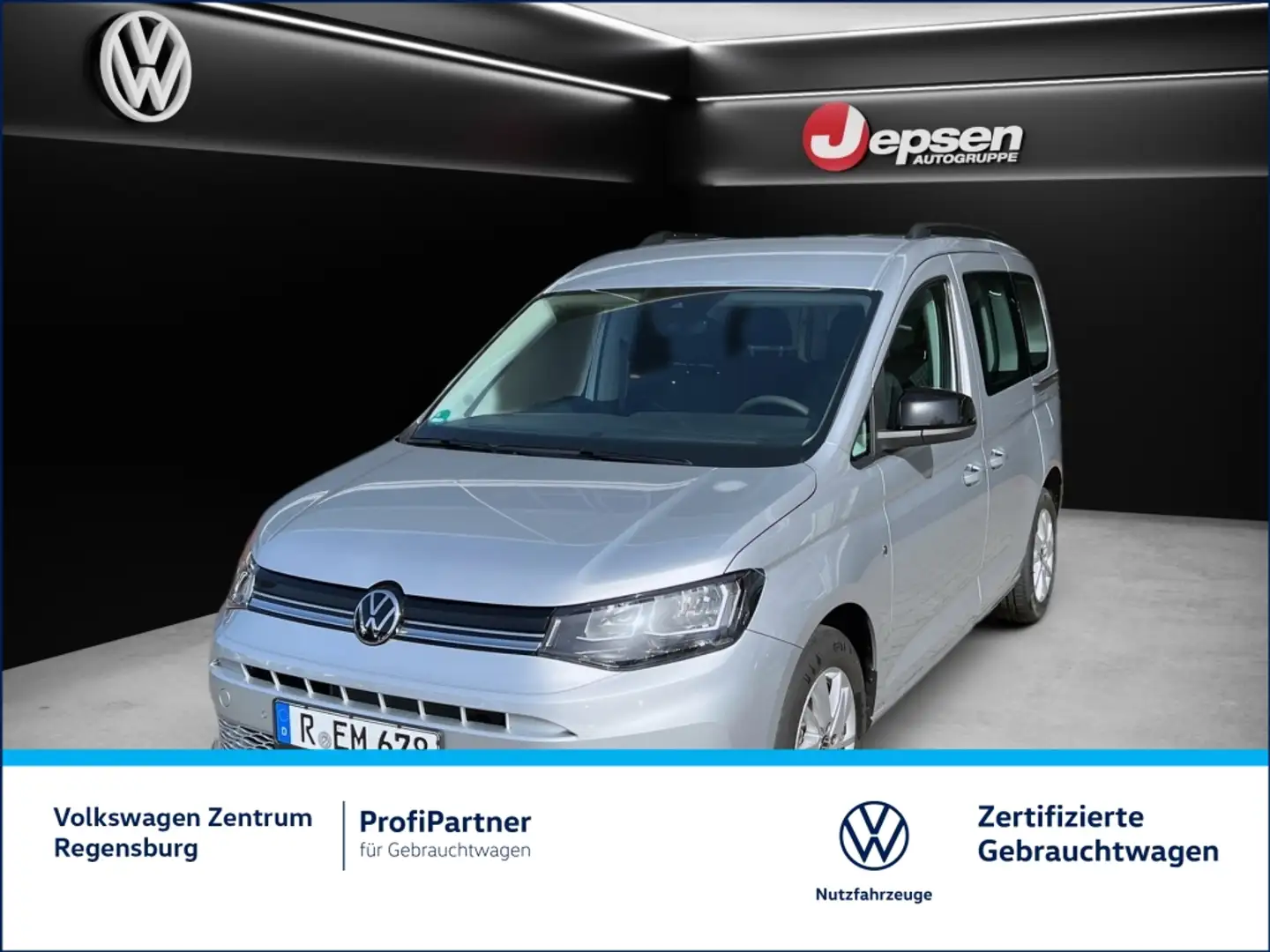 Volkswagen Caddy Life 2.0 TDI SpurH PDC SHZ KlimaA DAB Silber - 1