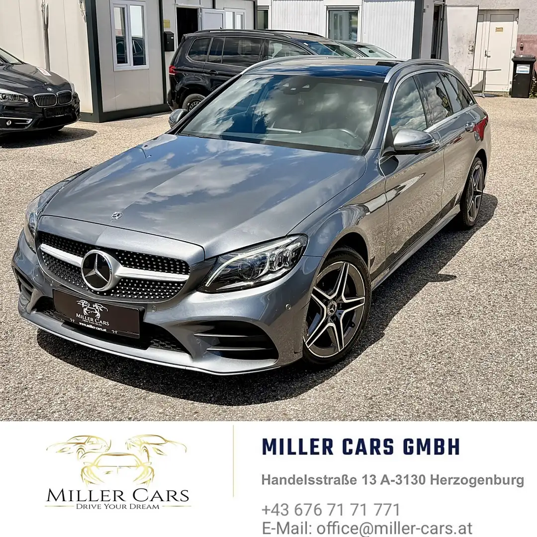 Mercedes-Benz C 400 T 4MATIC Aut AMG.*Erstbesitz*Servicegepflegt Grau - 2