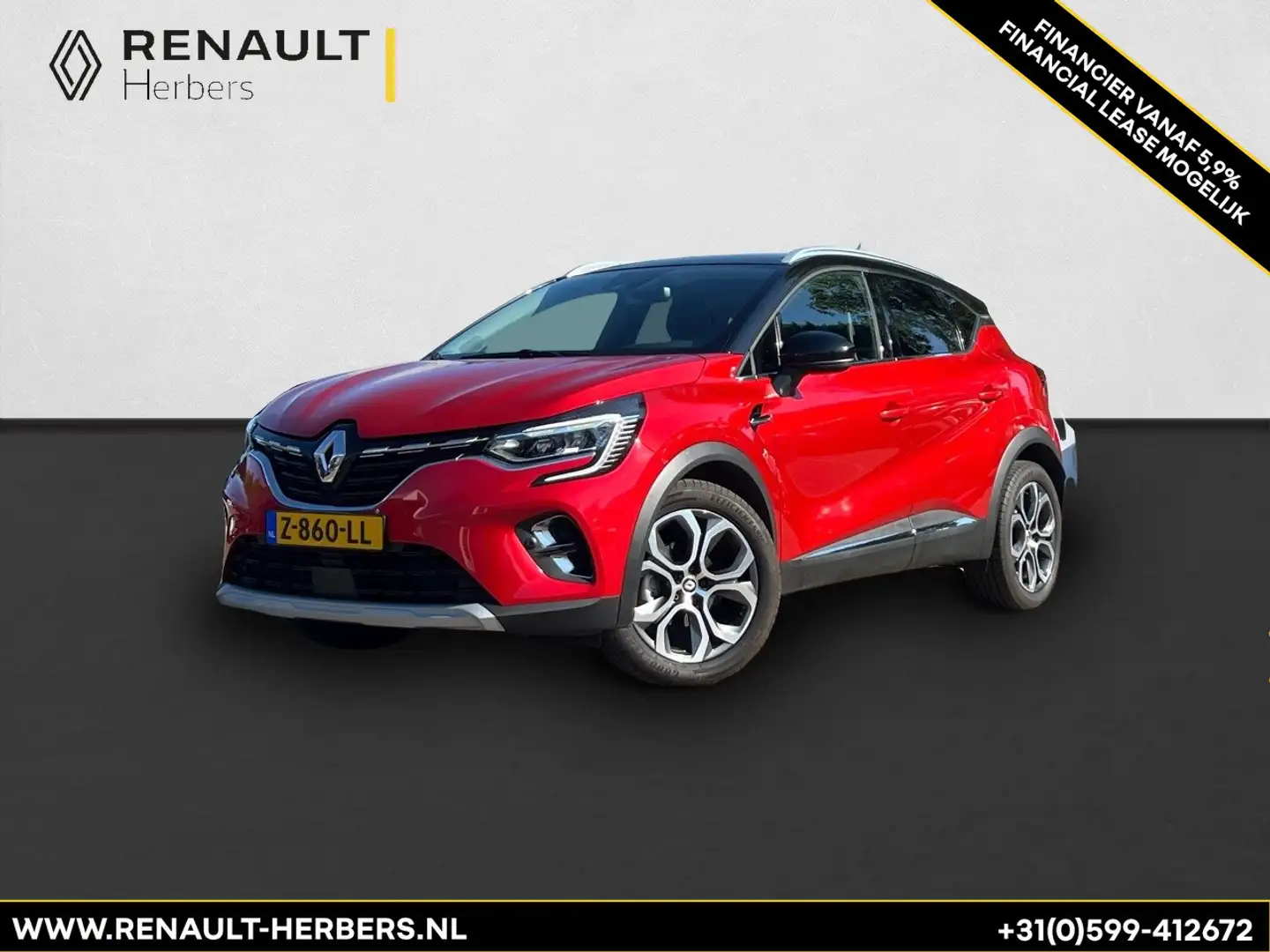 Renault Captur 1.0 TCe 90 Intens CAMERA / STOELVERWARMING / 18 IN Rood - 1
