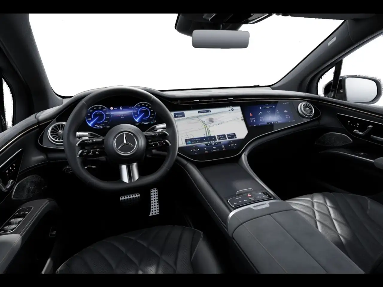 Mercedes-Benz EQS 580 4M AMG PANO AHK 360-KAM NIGHT MEMORY, миниатюра 10
