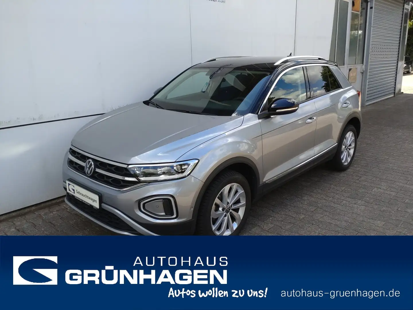 Volkswagen T-Roc T-Roc 1.5 TSI Style DSG-AHK-LED-ACC-Navi-SpurAss Argento - 1