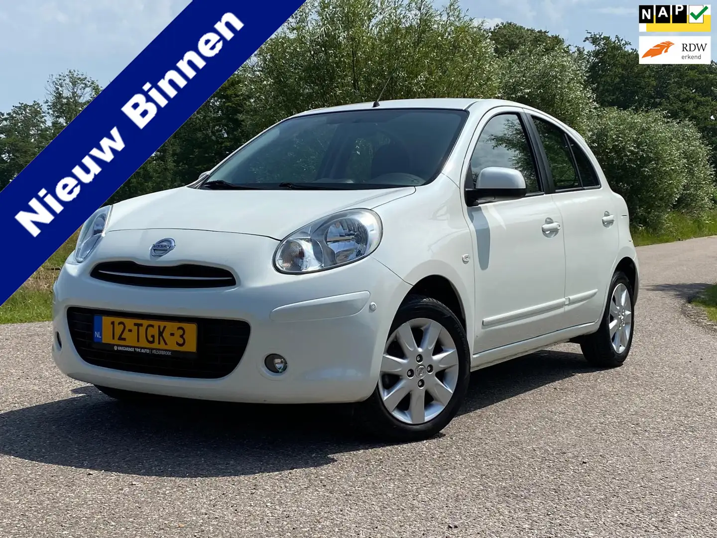 Nissan Micra 1.2 DIG-S Connect Edition Airco Navi 5DRS PDC NAP Blanc - 1