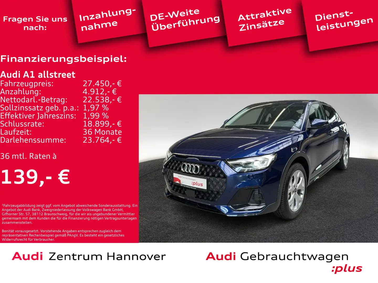 Audi A1 35 TFSI ACC LED virtual Navi Keyles Blau - 2