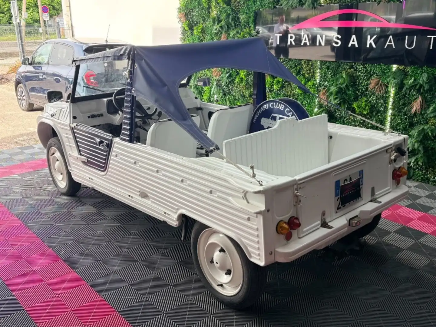 Citroen Méhari 4x2 0.6 L 29 ch ~ Club Cassis ~ Sellerie cuir ~ Révision OK ~ Roue de secours Weiß - 2