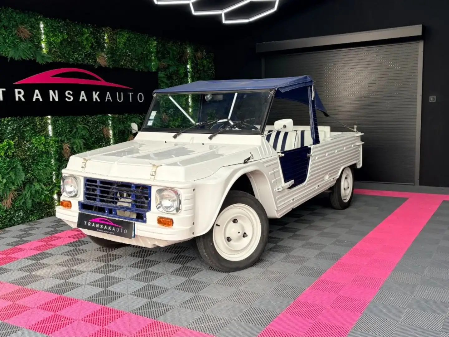 Citroen Méhari 4x2 0.6 L 29 ch ~ Club Cassis ~ Sellerie cuir ~ Révision OK ~ Roue de secours Weiß - 1