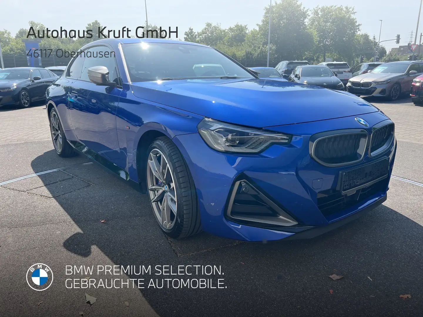BMW 240 M240i xDrive Coupé LC PROF+HUD+KAMERA+LM19+LED Bleu - 2