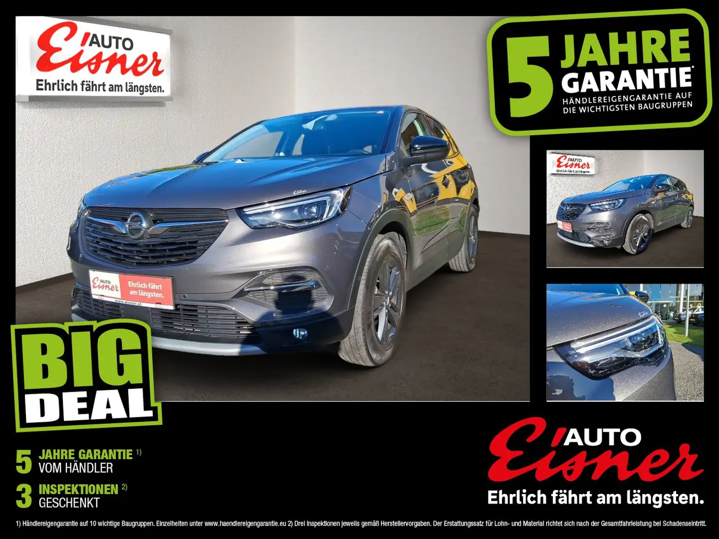 Opel Grandland X & 1.2 Turbo Design & Tech Design&Tech Grau - 1