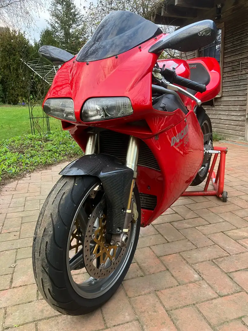 Ducati 998 Monoposto, viel Carbon, Alcantara-Sitz, gepflegt. Rouge - 2
