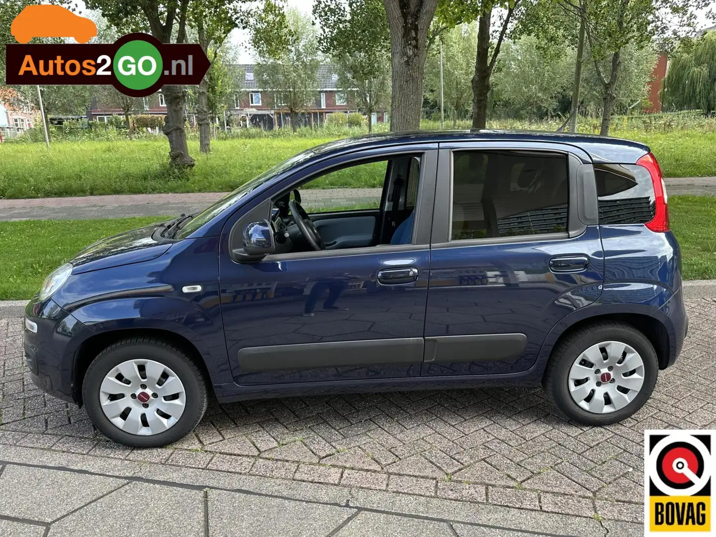 Fiat Panda 0.9 TwinAir Lounge I Airco I trekhaak I blue tooth Blauw - 2
