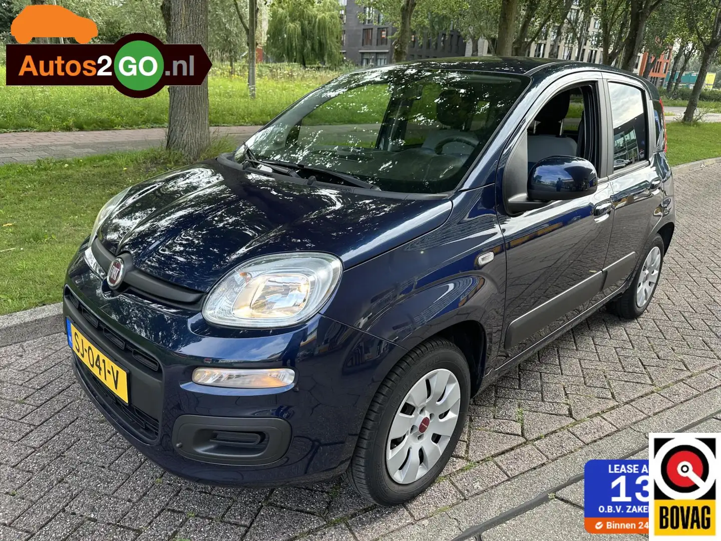 Fiat Panda 0.9 TwinAir Lounge I Airco I trekhaak I blue tooth Blauw - 1