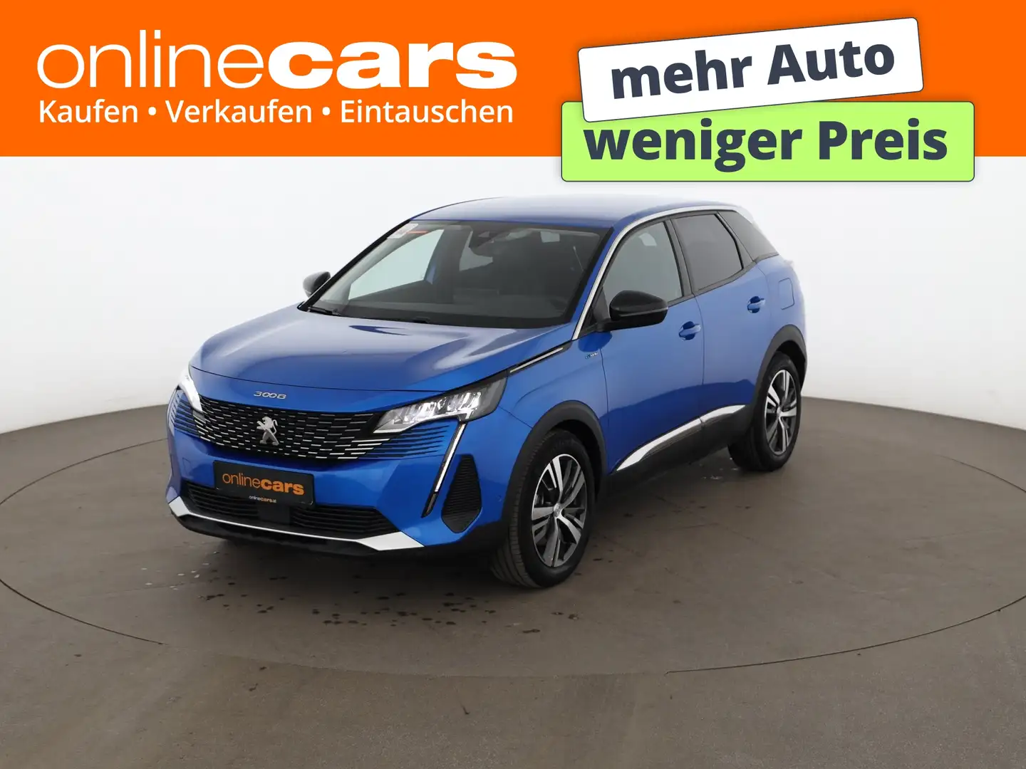 Peugeot 3008 1.6 Hybrid 225 Allure Aut LED NAVI LEDER Blau - 1