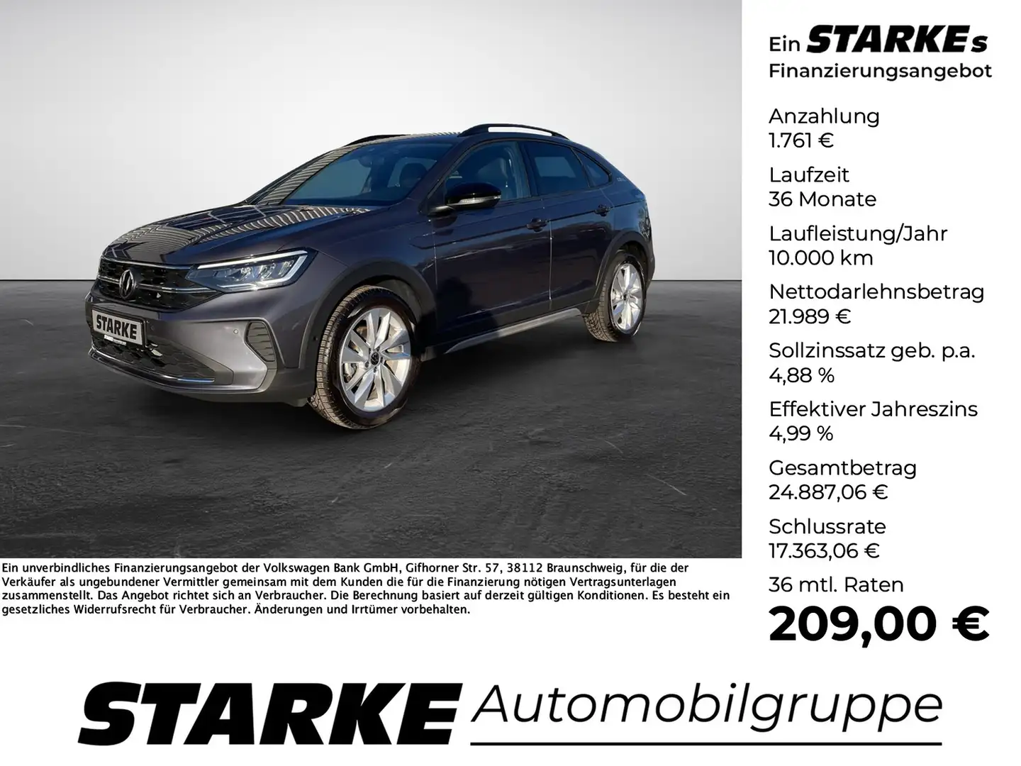 Volkswagen Taigo 1.0 TSI DSG Goal Gris - 1