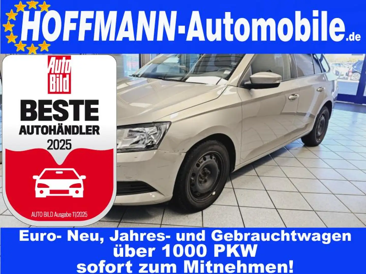 Skoda Fabia 2. Hand, Klima, 90 PS,    ohne Tüv Beige - 1
