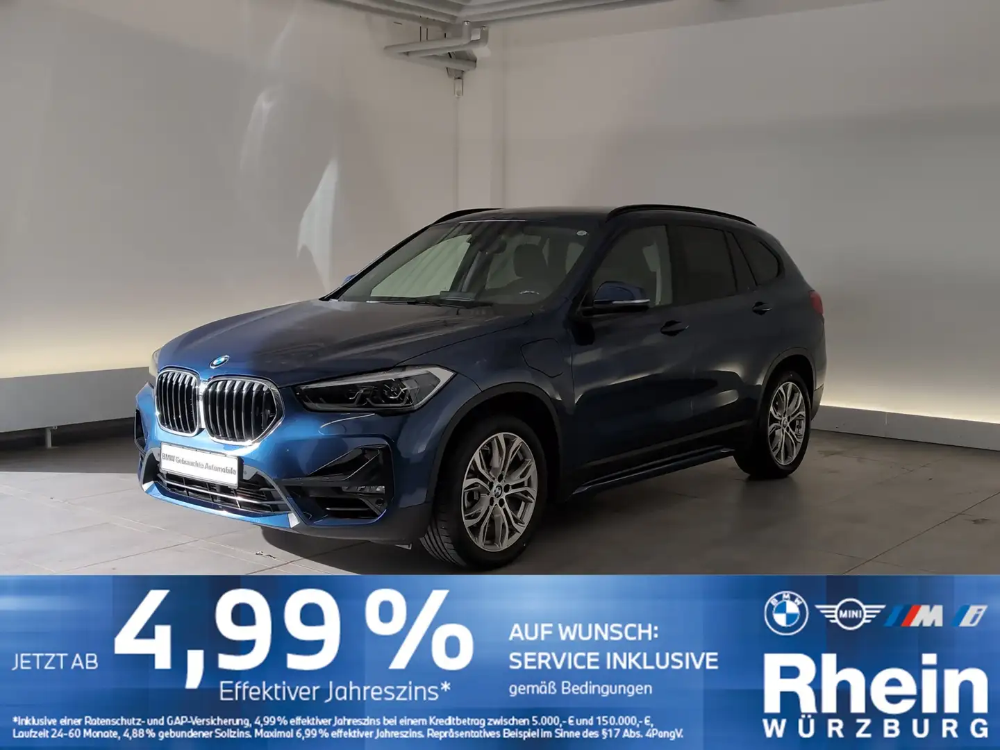 BMW X1 xDrive25e Sport Line AHK/DAB/PDC AHK/DAB/PDC Blau - 1