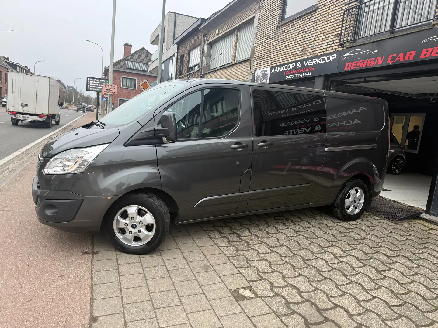 Ford Transit Custom Lang Chassi 6Place*Boite Automatique*Netto 16942* Gris - 1