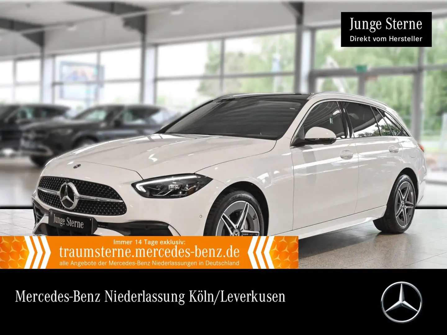 Mercedes-Benz C 300 e T AMG+PANO+360+LED+TOTW+KEYLESS+9G Weiß - 1