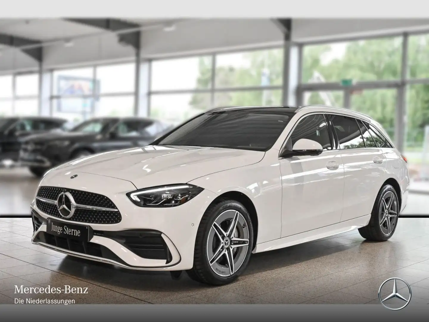 Mercedes-Benz C 300 e T AMG+PANO+360+LED+TOTW+KEYLESS+9G Weiß - 2
