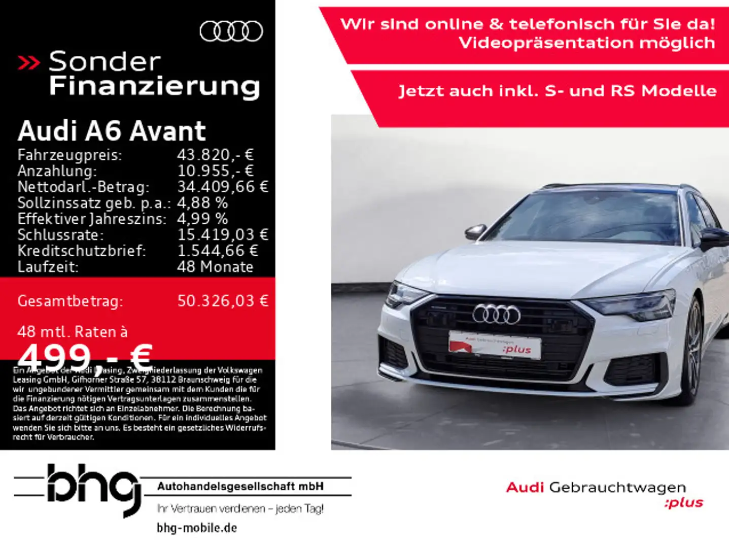 Audi A6 45 TFSI sport quattro S tronic S line * Weiß - 1