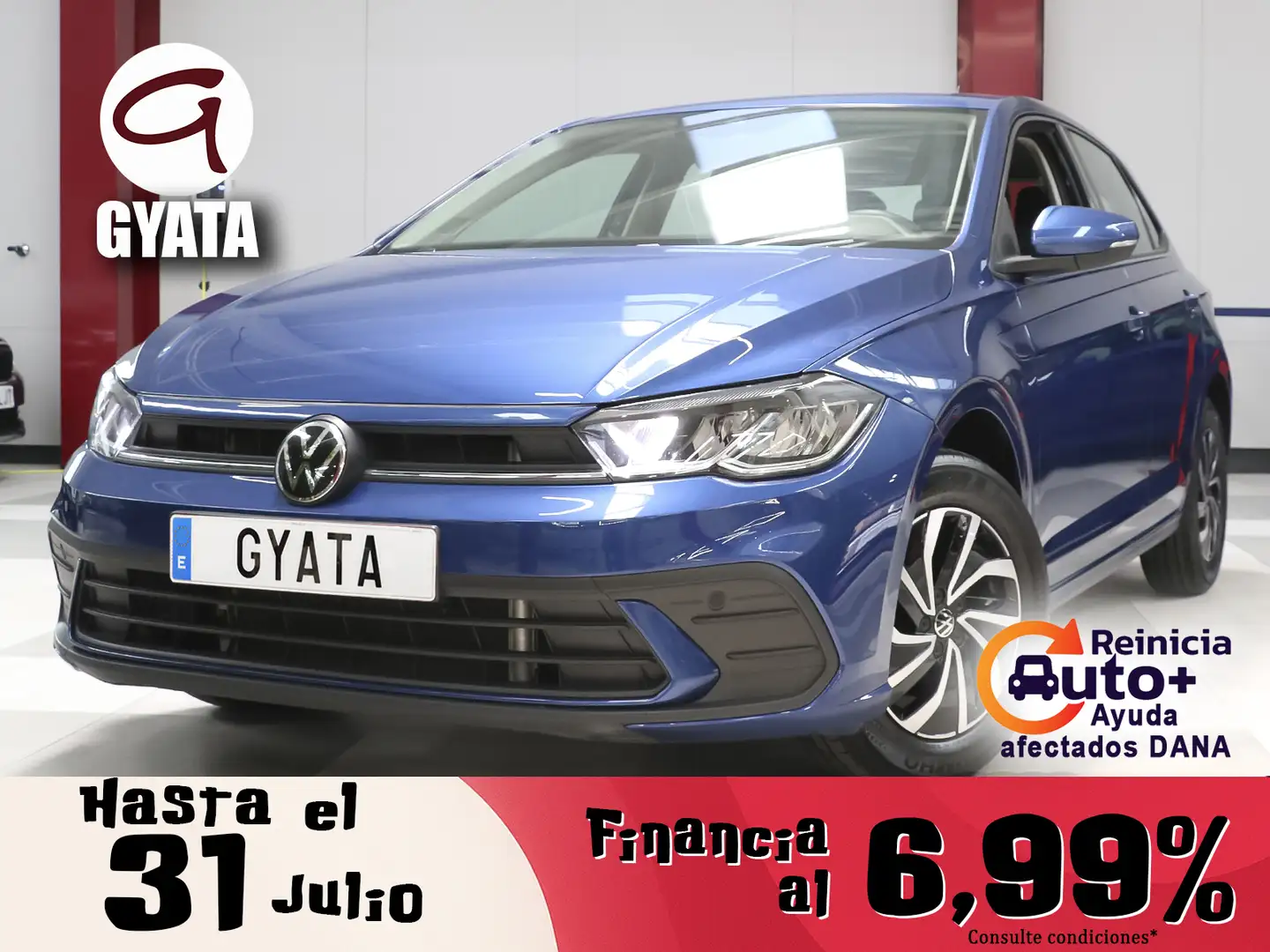 Volkswagen Polo 1.0 TSI Life DSG 81kW Blauw - 1